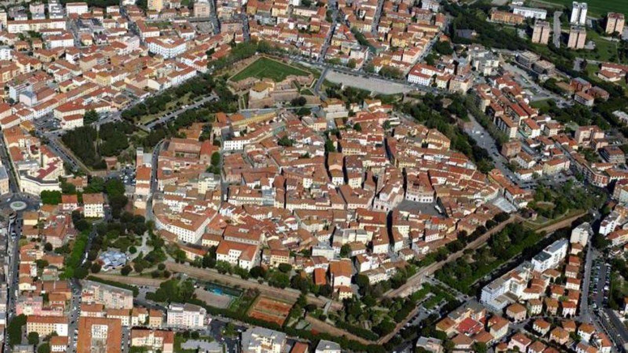 Il centro di Grosseto visto dall'alto