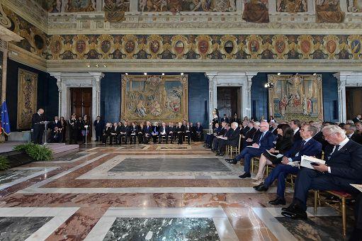 Un momento della cerimonia
