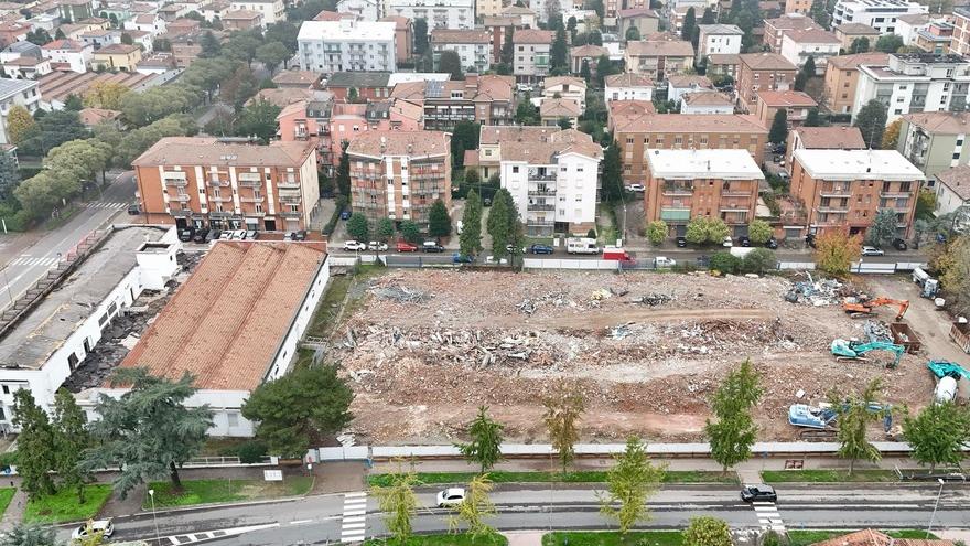 L'area dell'ex Blumarine su cui sorgerà il supermercato