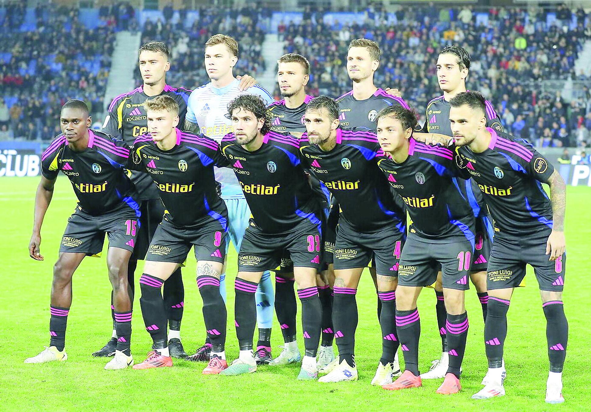 La formazione schierata dal Pisa