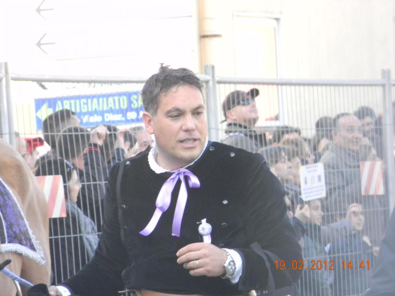 
	Filippo Vidili durante una Sartiglia. Il cavaliere oristanese &egrave; morto in un incidente di caccia

