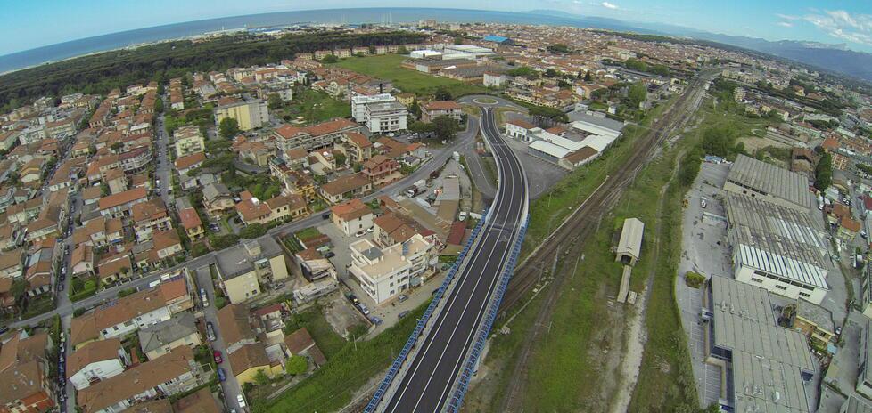 In foto l'asse fino via Pisano