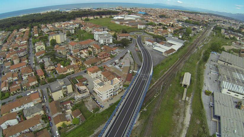 In foto l'asse fino via Pisano