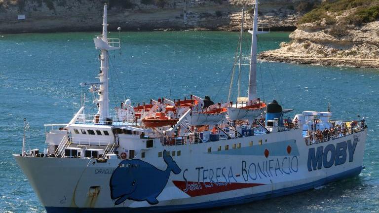 Il traghetto Giraglia della flotta Moby Lines