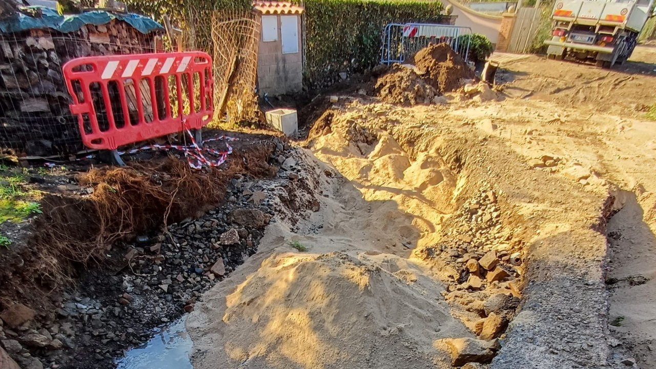 Via Boninsegna, una delle strade danneggiate dagli allagamenti