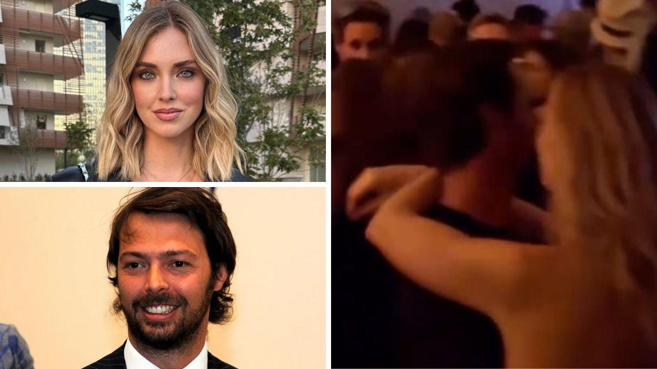 Chiara Ferragni e il nuovo fidanzato; a destra nelle immagini di veryinutilpeople.it
