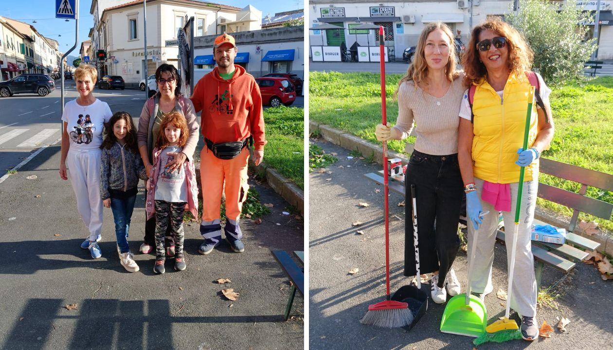 A Livorno piccoli e grandi spazzini in azione. Colline ora è più pulita «Via 10 sacchi di rifiuti»
