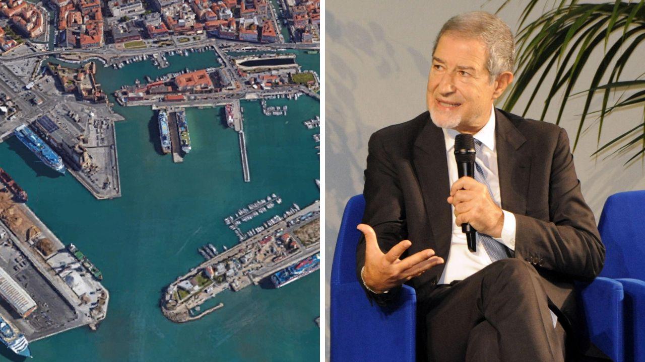 
	Il porto di Livorno e il ministro Nello Musumeci

