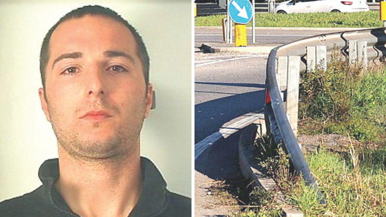 
	Il 42enne morto e il luogo dell'incidente (Foto Muzzi/Teta)

