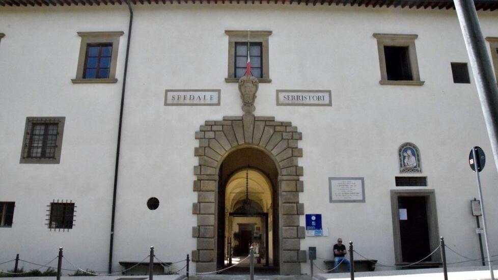 L’ingresso dell’ospedale Serristori di Figline Valdarno 