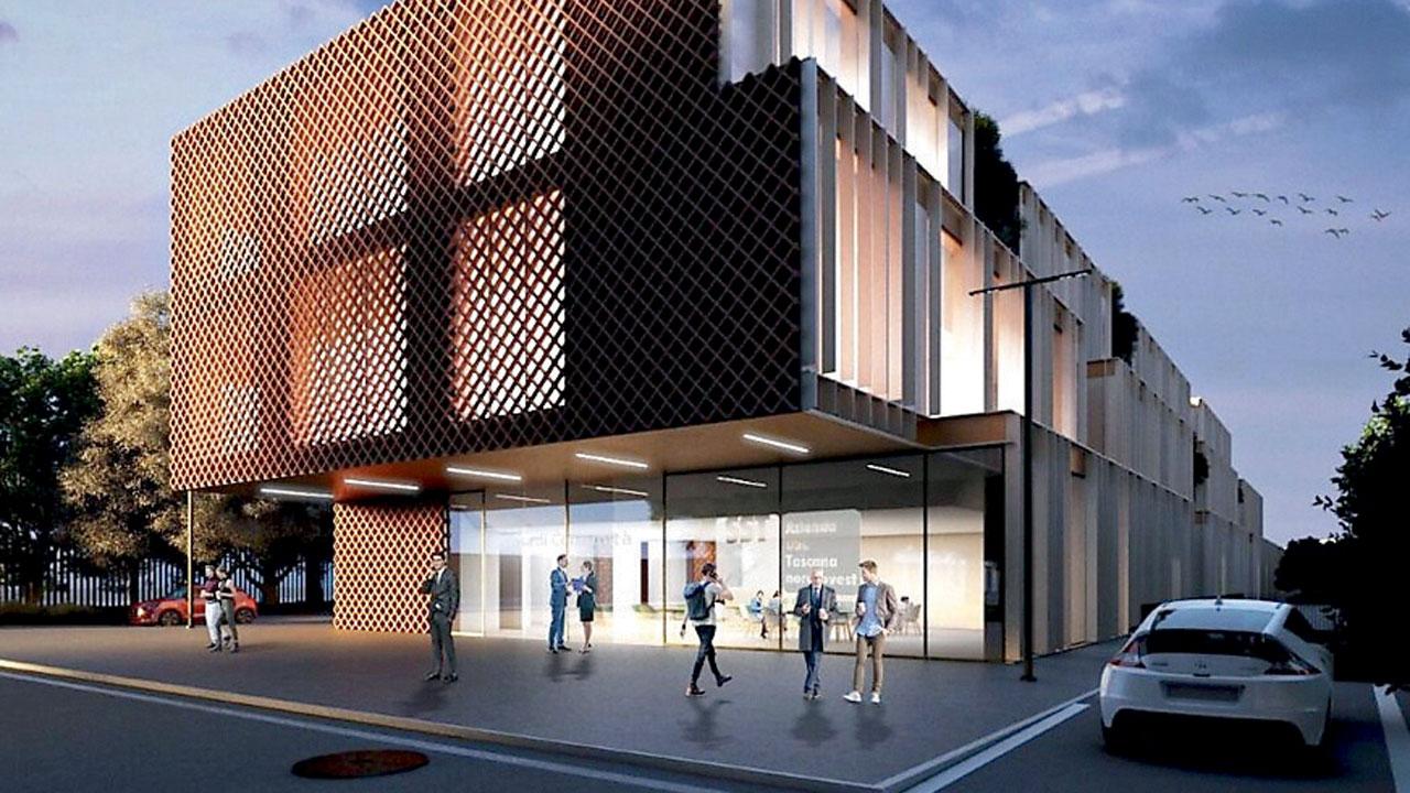 Nella foto il rendering del nuovo Ospedale di Comunità che sorgerà a Massa: l’opera dovrà essere completata entro marzo 2026