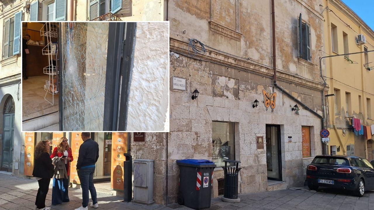 Sassari, ennesima spaccata: colpito il bar Ducale in piazza Santa Caterina