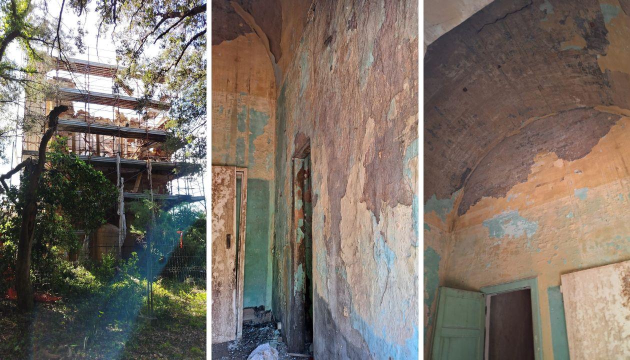 Livorno, lavori al torrino del parco della Ceschina: «Tornerà alla città nel ’26». Ecco gli interni sconosciuti ai più