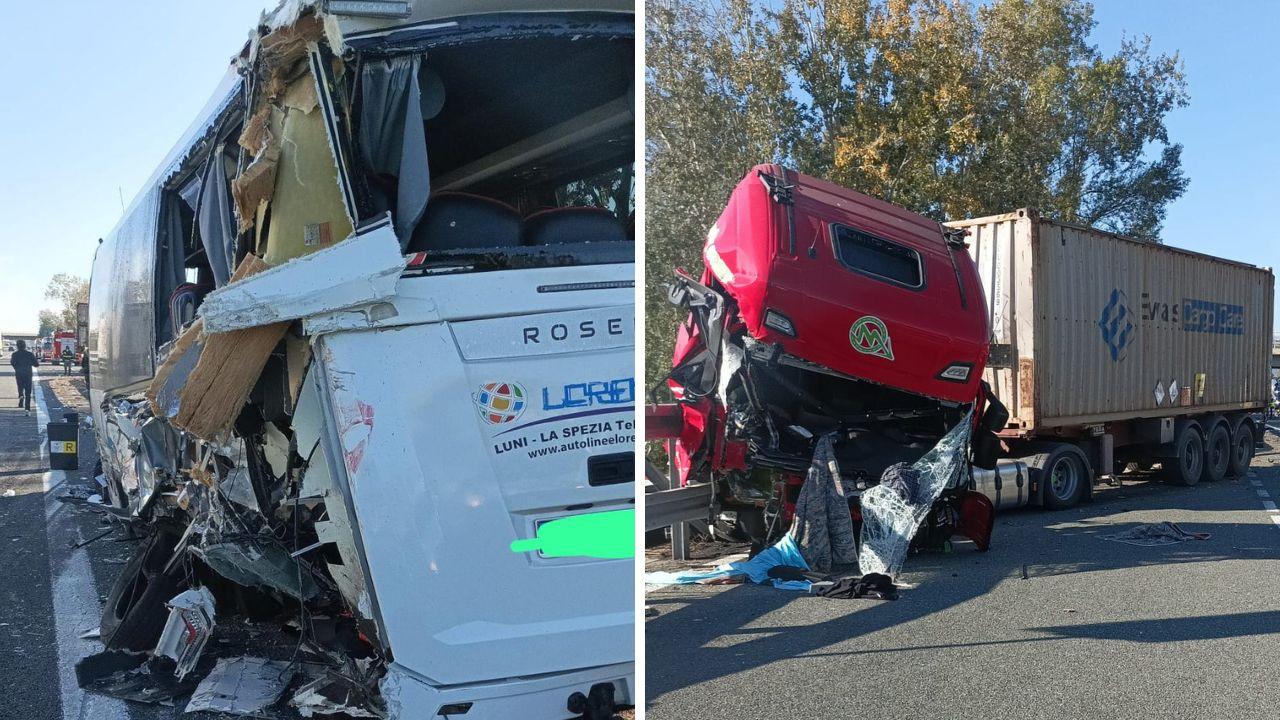 
	I mezzi coinvolti nell'incidente

