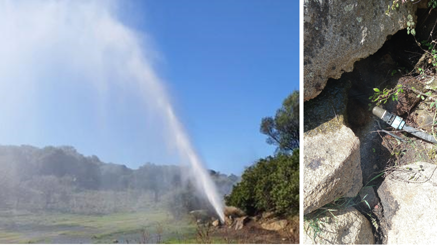 Tentano un allaccio abusivo, ma danneggiano l’acquedotto di tre comuni