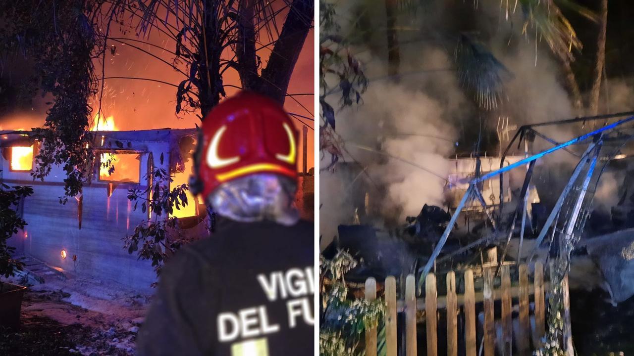 
	Le fiamme al Camping Italia e i danni provocati alle strutture

