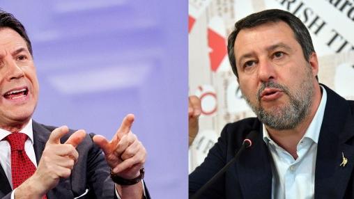 Salvini e Conte a Ferrara in campagna elettorale