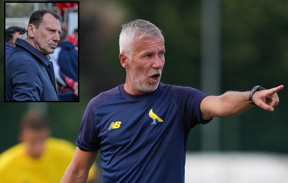 
	Mister Mandelli e il ds del Cagliari Nereo Bonato

