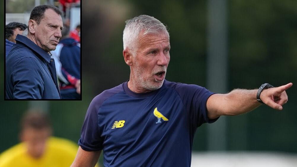 Mister Mandelli e il ds del Cagliari Nereo Bonato