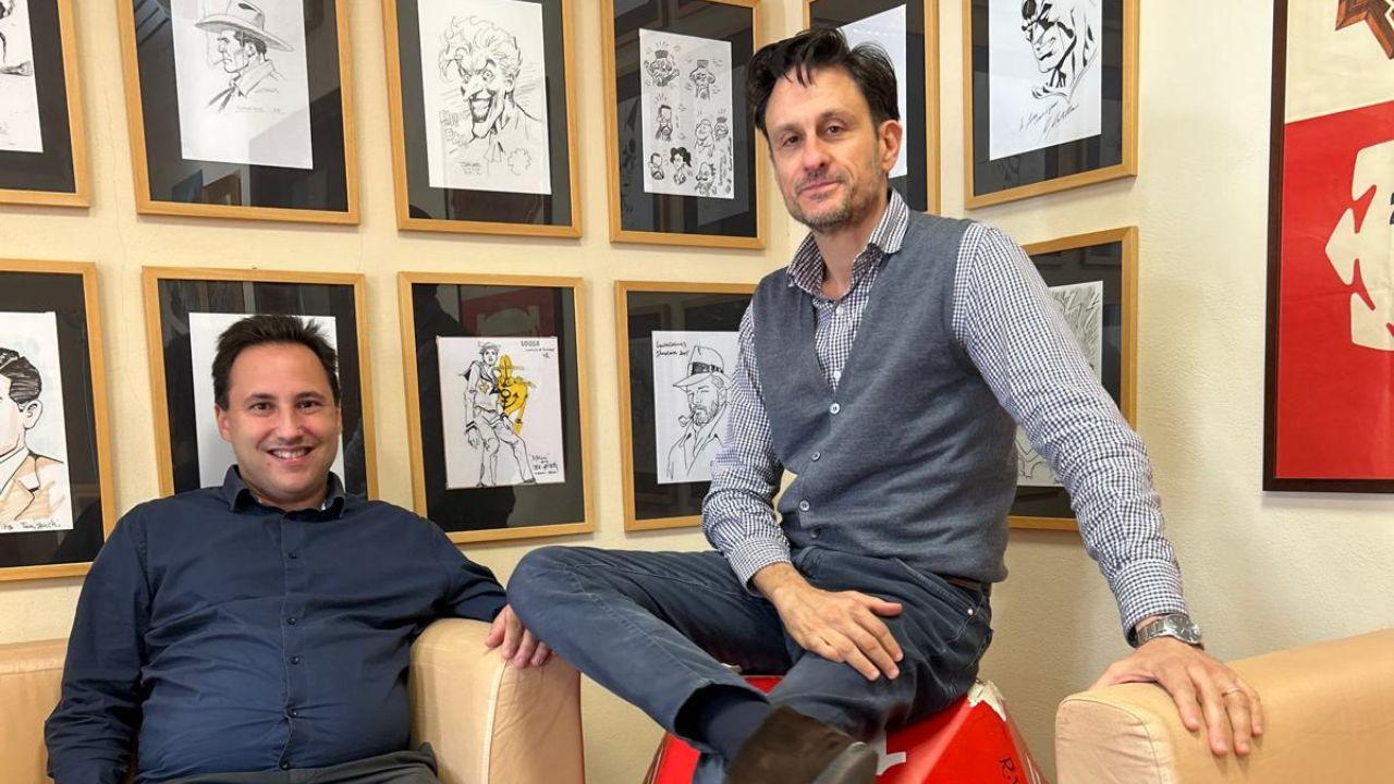 Emanuele Vietina direttore di Lucca Comics con Andrea Parrella Head of Sales di Lucca Crea