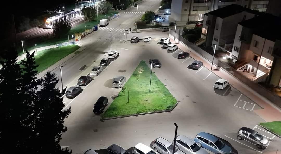 Sassari il parcheggio di via Donizzetti