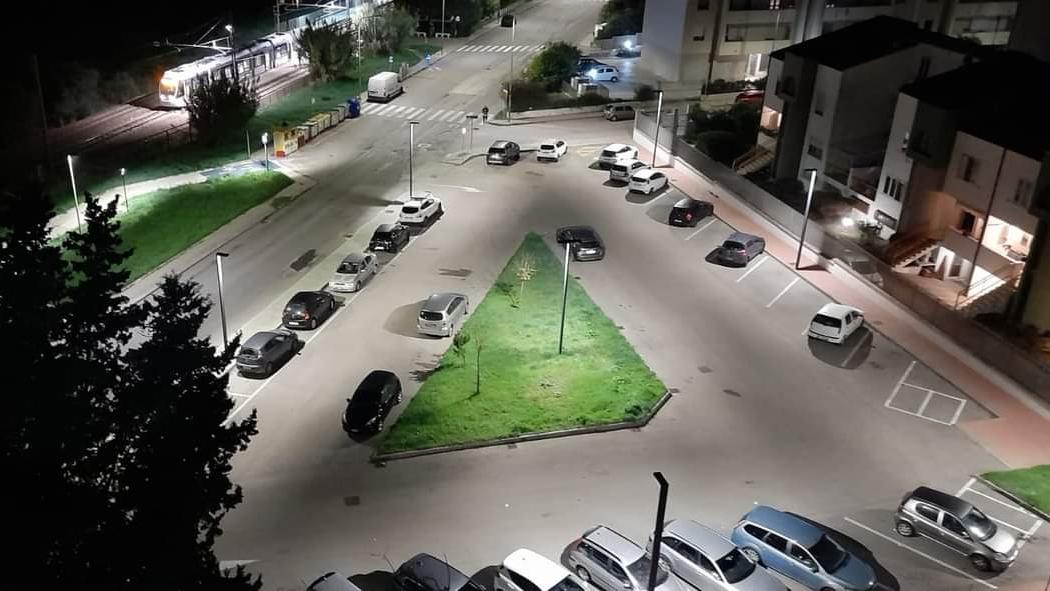 Sassari il parcheggio di via Donizzetti