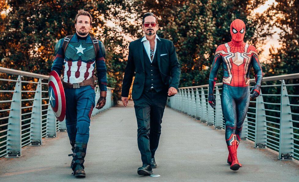 
	I tre protagonisti dell'episodio ai Comics

