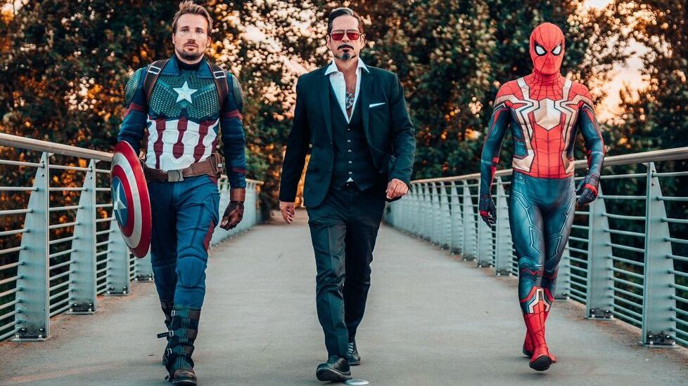 I tre protagonisti dell'episodio ai Comics