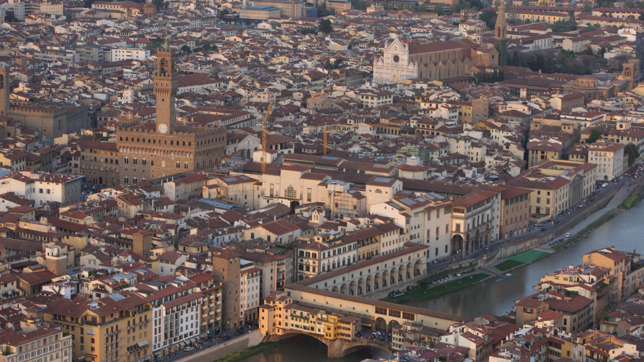 Una veduta di Firenze dall'alto