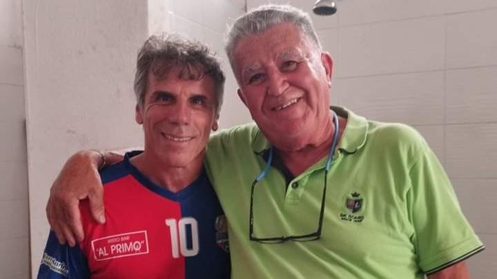 Manlio Sabino con Gianfranco Zola