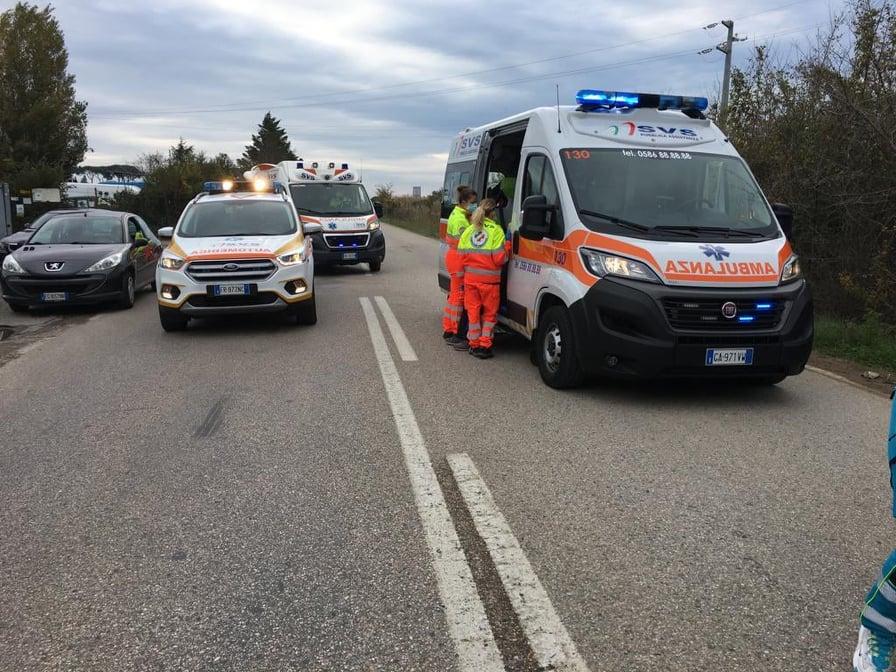 
	Volontari della Svs durante un soccorso (foto d'archivio)

