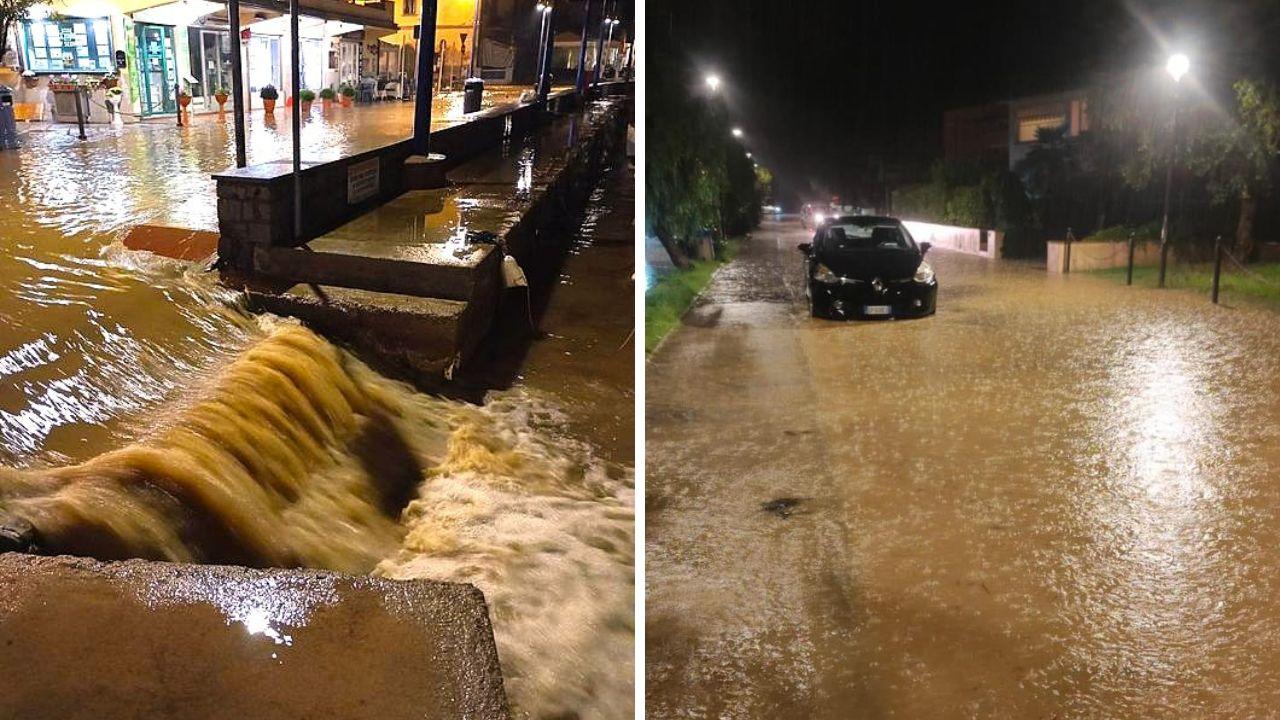 Gli allagamenti a Marina di Campo