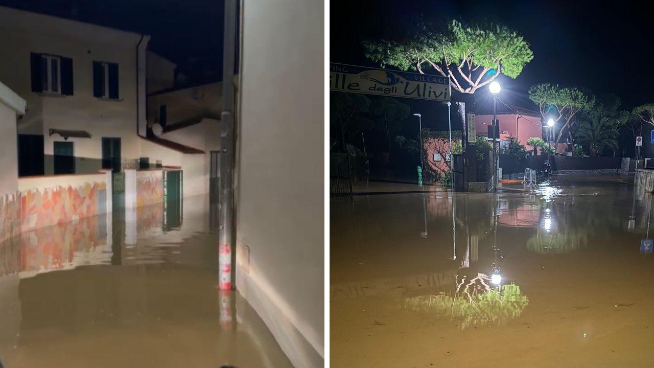 Gli allagamenti a Marina di Campo