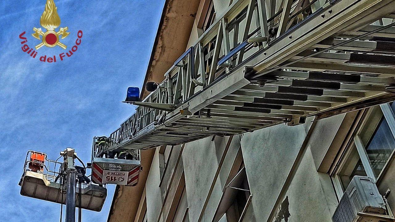 
	L'intervento dei vigili del fuoco

