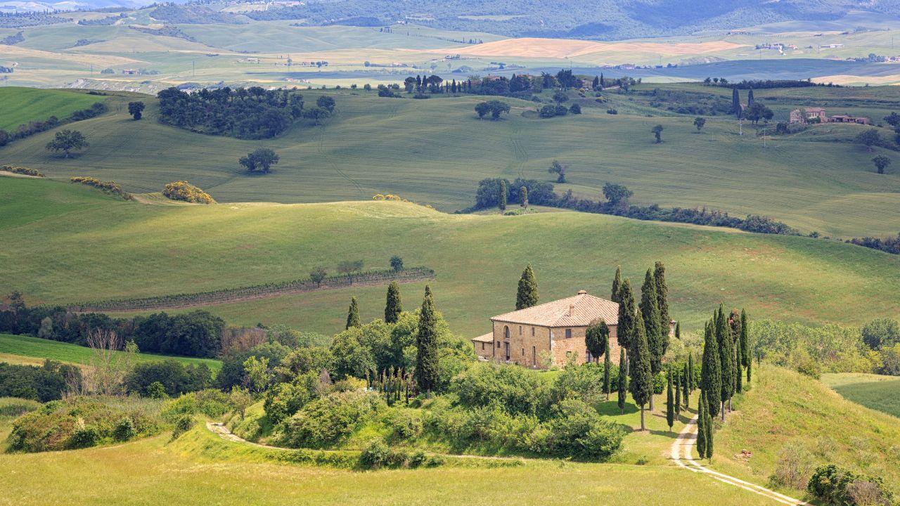 
	Un tipico paesaggio toscano


