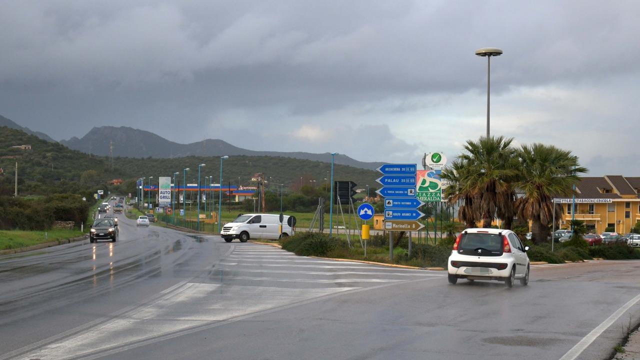 L'incrocio per Golfo Aranci e Marinella