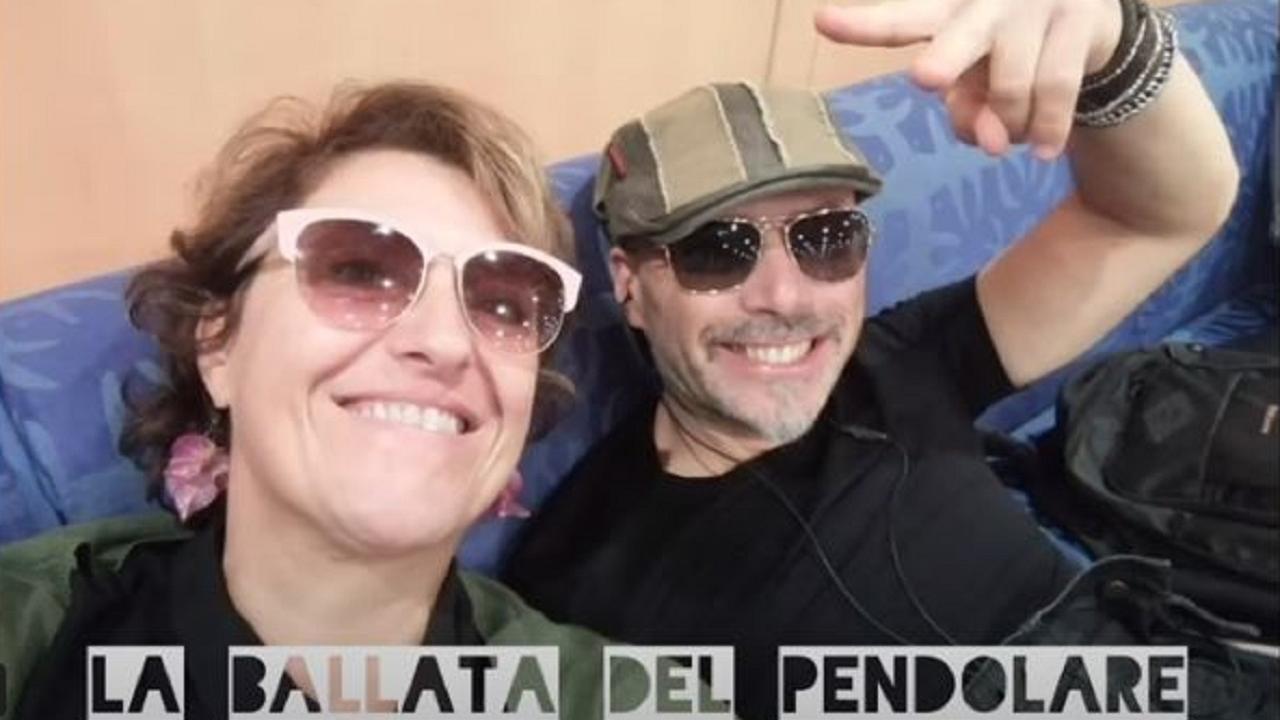 Emiliano Pasquinucci e Letizia Papi in un frame del video che accompagna la ballata