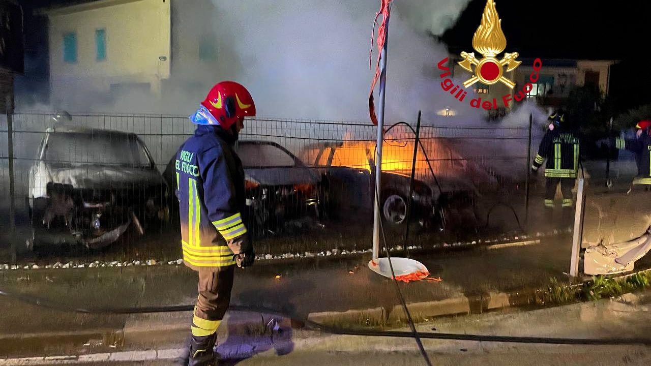 
	L'intervento dei vigili del fuoco


