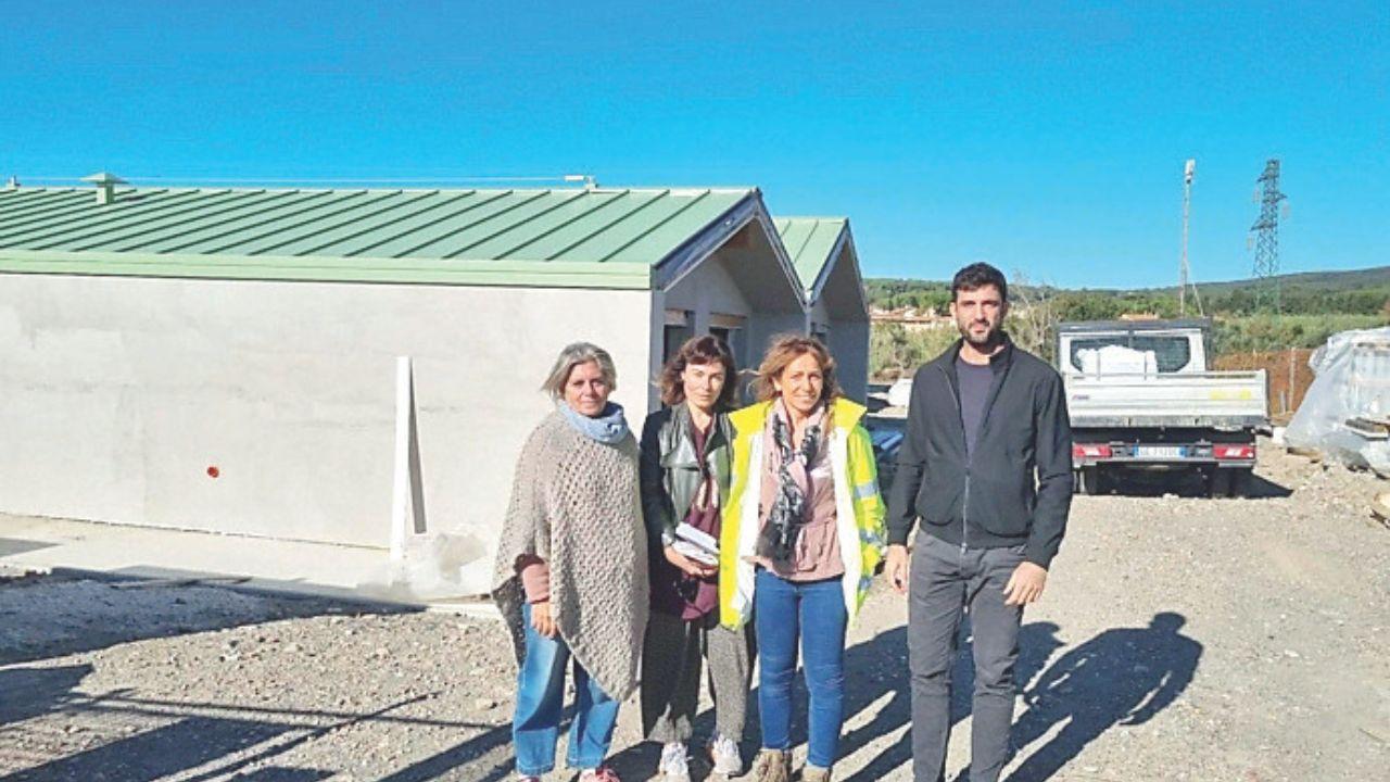 Il sopralluogo dell’assessora Santinelli con i tecnici del Comune e dell’azienda costruttrice