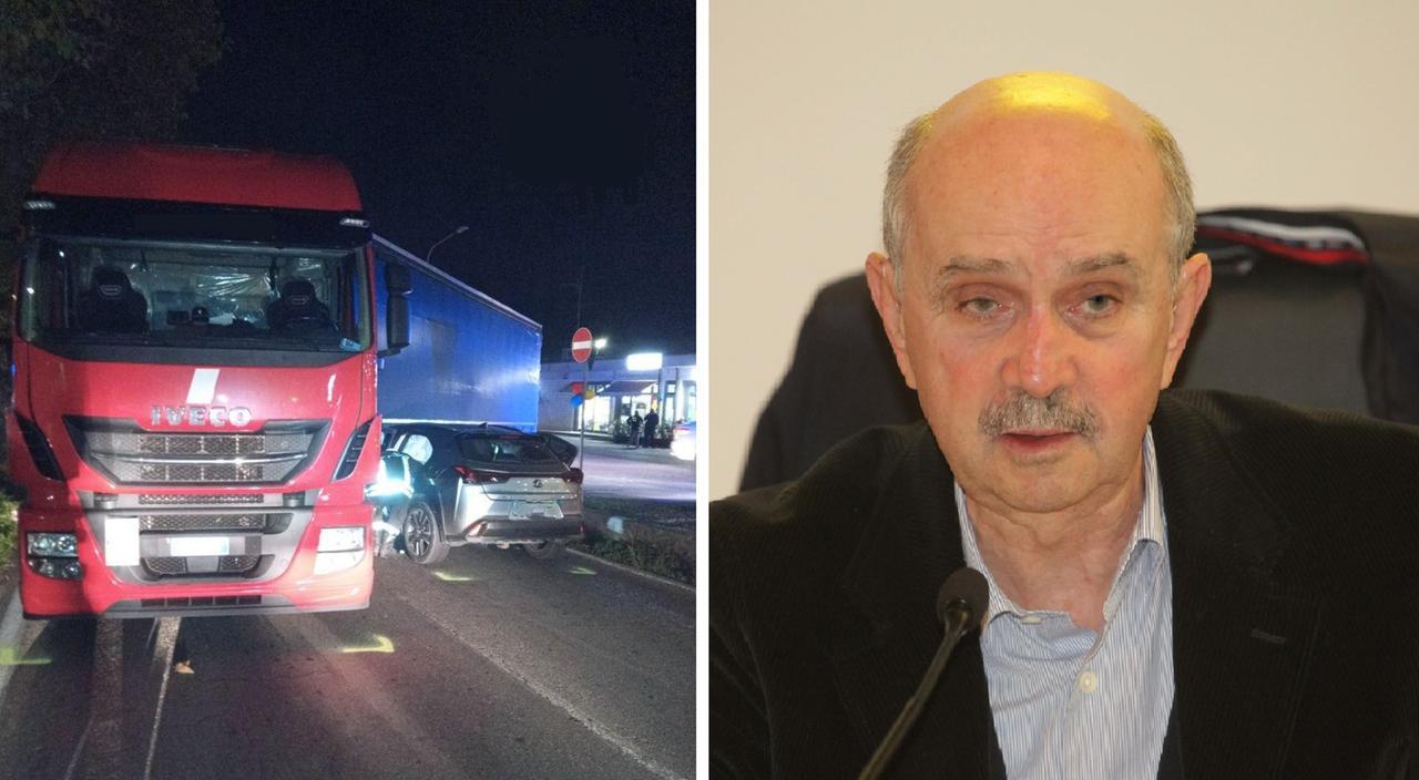 Con l’auto sotto a un camion: salvo Lanfranco Turci, ex senatore e presidente della Regione