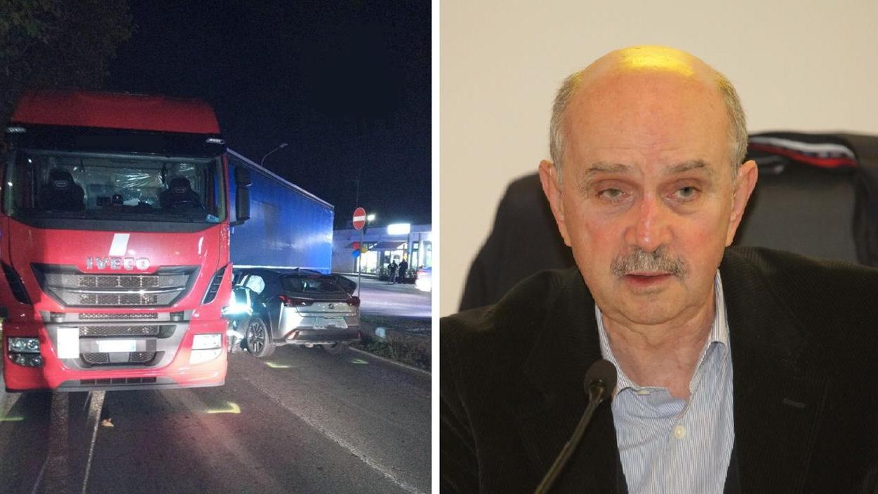 Con l’auto sotto a un camion: salvo Lanfranco Turci, ex senatore e presidente della Regione