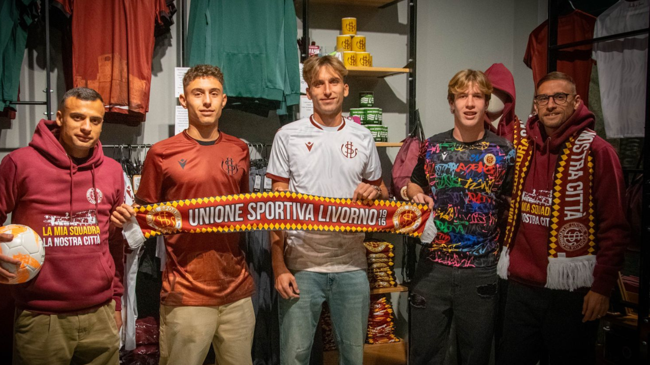 Bellini, Marinari, Risaliti, Tani e Dionisi al Livorno Store inaugurato ieri in via Cogorano