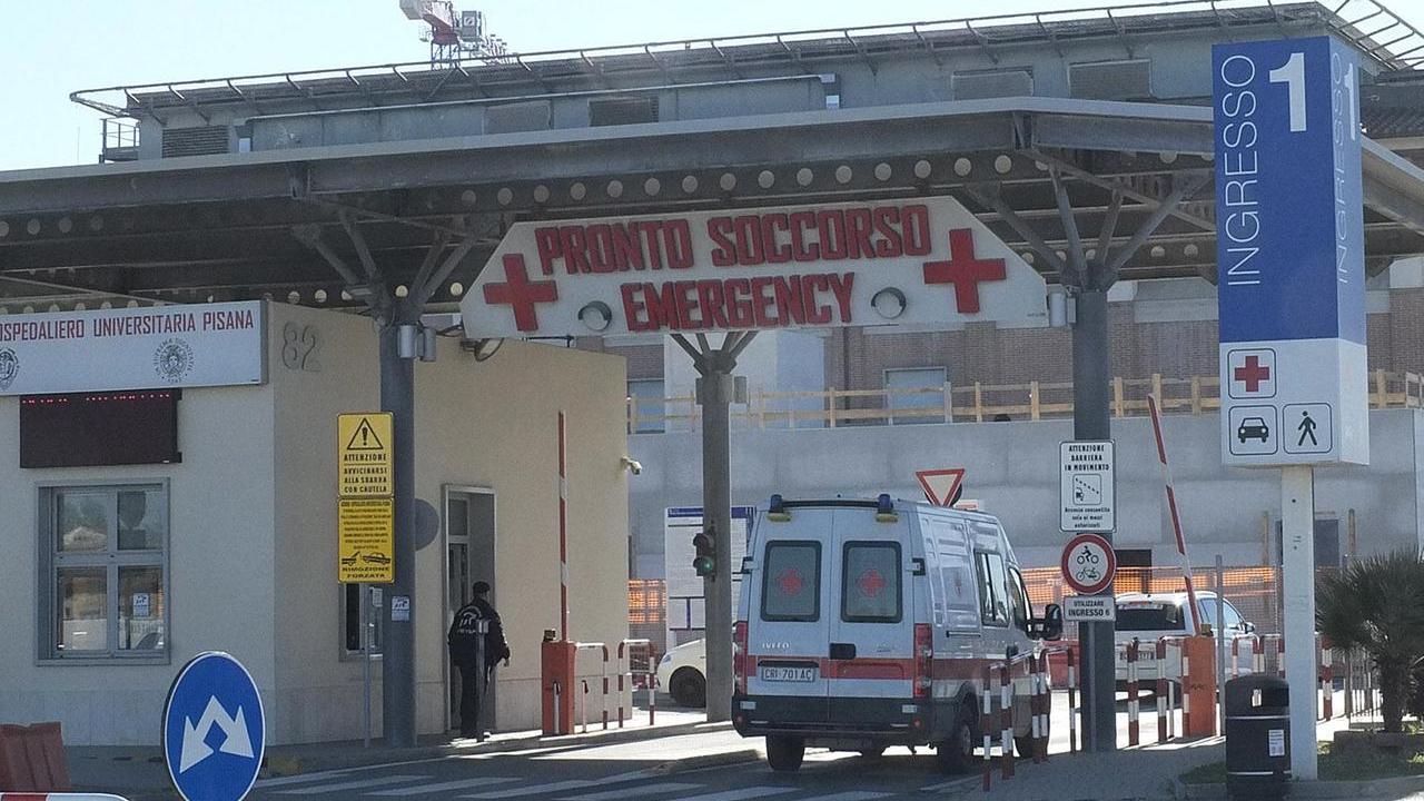 L'ingresso del Pronto soccorso dell'ospedale Cisanello (foto d'archivio)