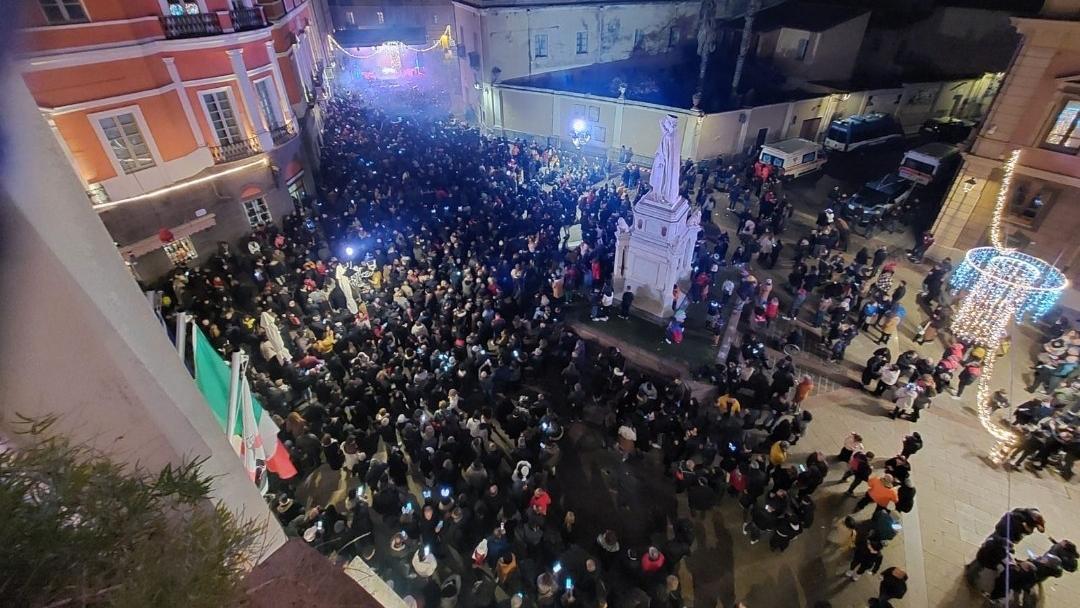 La festa dello scorso Capodanno in Piazza Eleonora