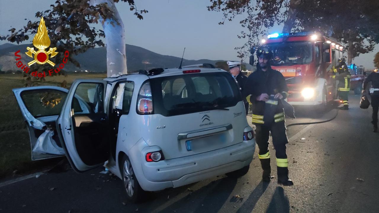 La macchina coinvolta nell'incidente