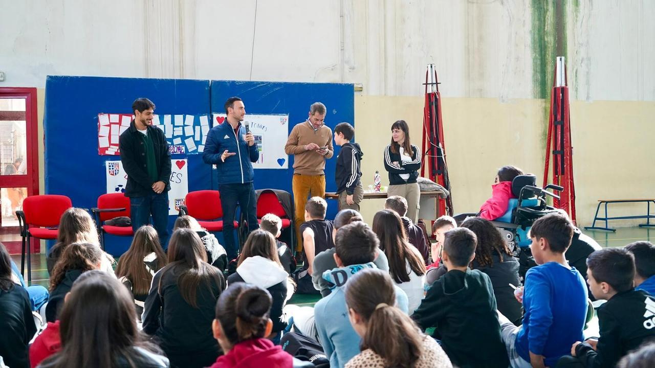
	Un momento dell'incontro di questa mattina con gli studenti dell'Istituto Latte Dolce

