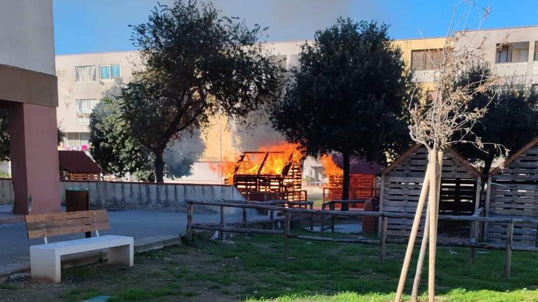 Sassari, attentato incendiario negli orti urbani