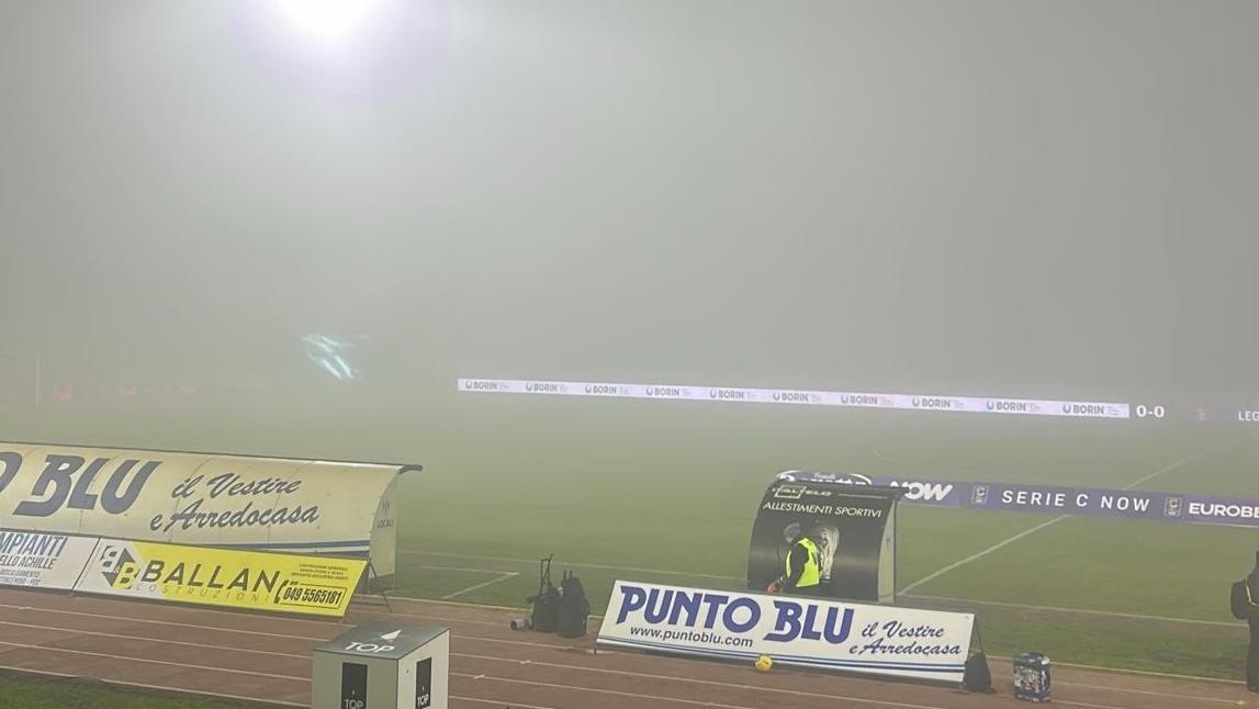 Legnago-Spal, partita sospesa: troppa nebbia