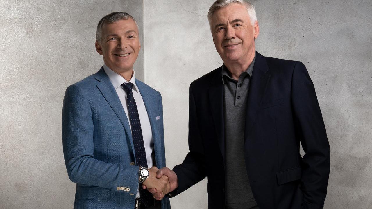 Carlo Ancelotti ancora volto di Maxima