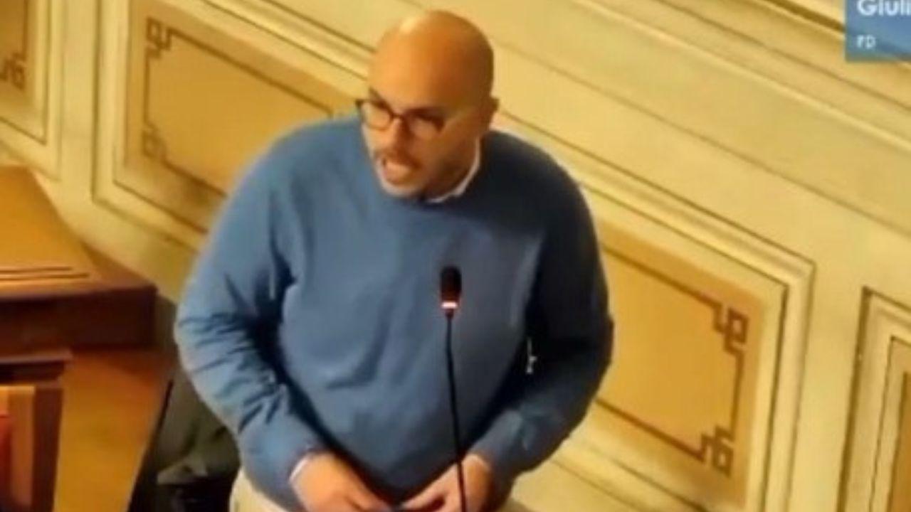 Alessandro Perini Il consigliere comunale di Fratelli d’Italia in aula giovedì scorso